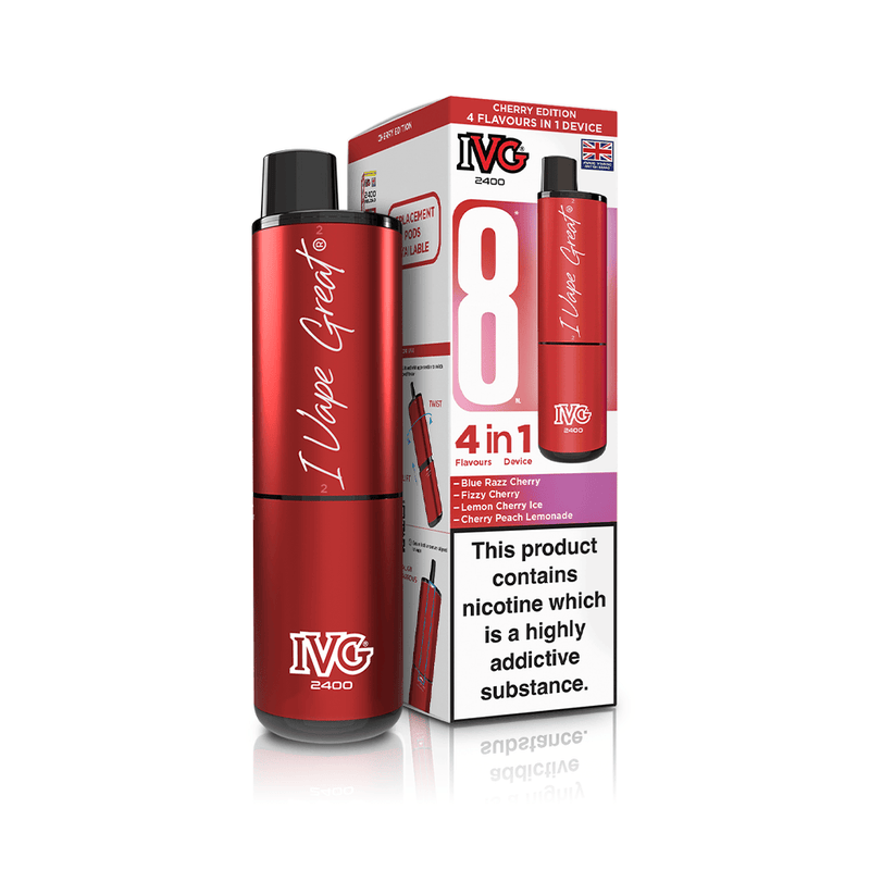 IVG 2400 4-in-1 Cherry Edition Vape Kit