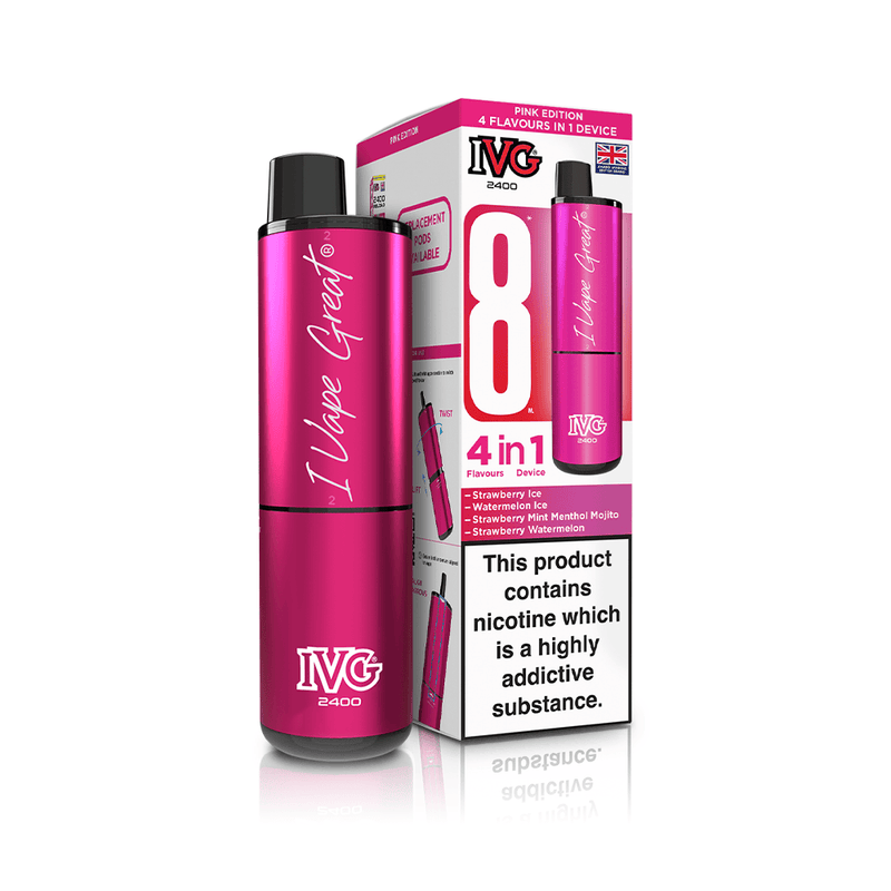IVG 2400 4-in-1 Pink Edition Vape Kit