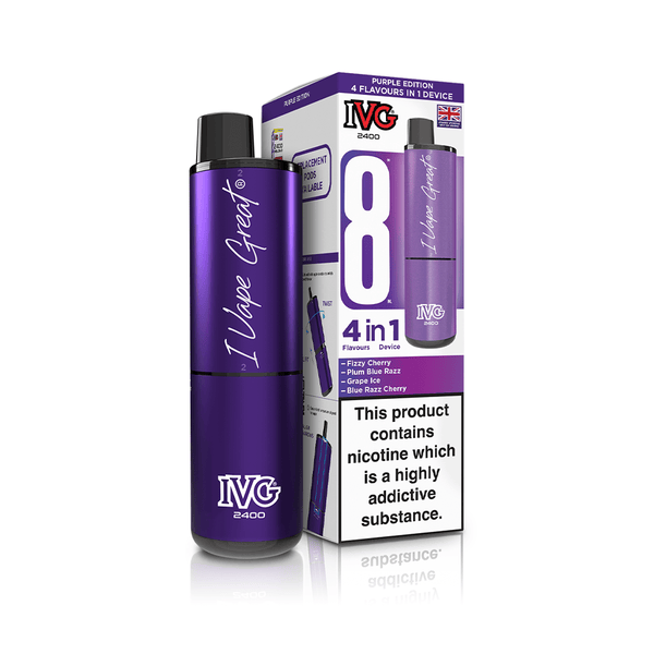 IVG 2400 4-in-1 Purple Edition Vape Kit