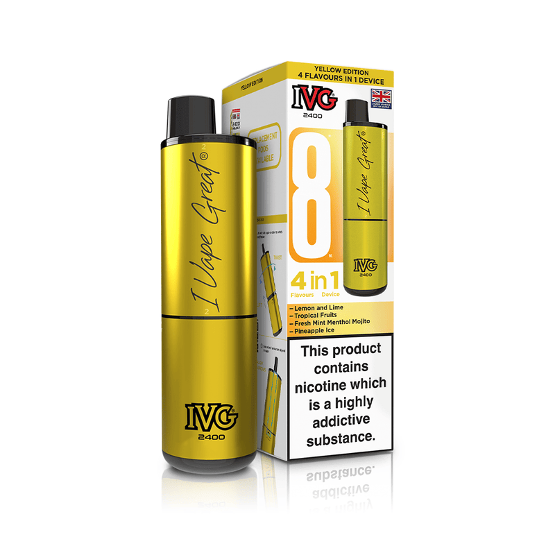 IVG 2400 4-in-1 Yellow Edition Vape Kit