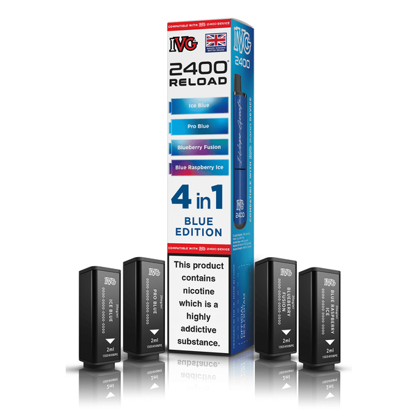 IVG 2400 4-in-1 Replacement Pods - Blue Edition (4-Pack)