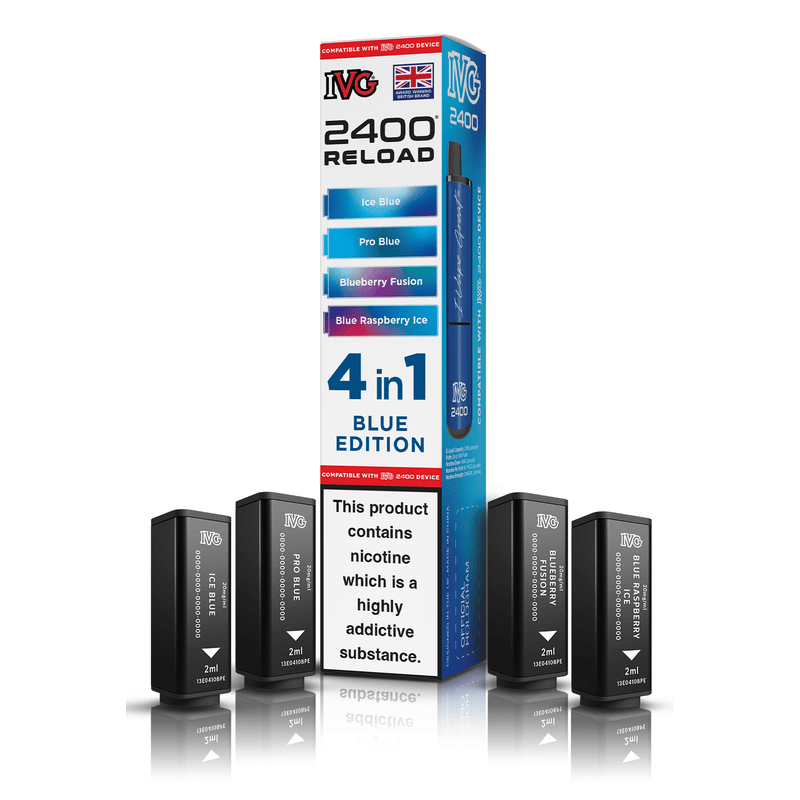 IVG 2400 4-in-1 Replacement Pods - Blue Edition (4-Pack)