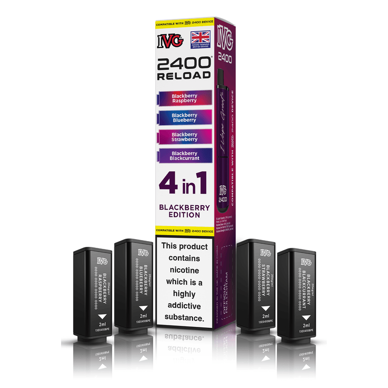 IVG 2400 Reload 4-in-1 Blackberry Edition Pods