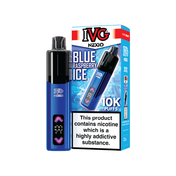 IVG NEXiO Blue Raspberry Ice Vape Kit