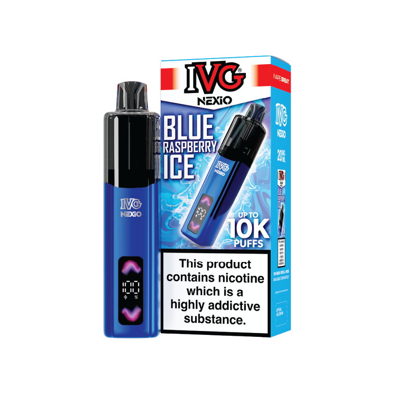 IVG NEXiO Blue Raspberry Ice Vape Kit