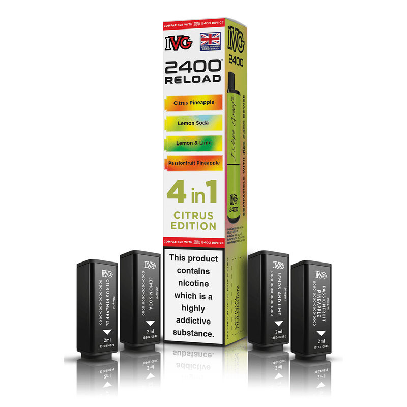 IVG 2400 4-in-1 Replacement Pods - Citrus Edition (4-Pack)