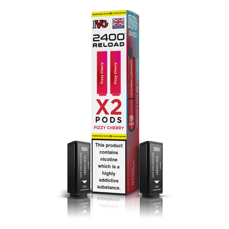 IVG 2400 Fizzy Cherry X2 Reload Pods