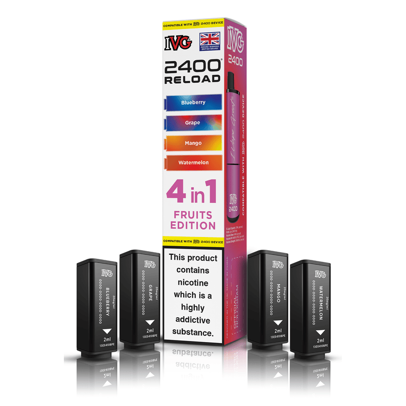 IVG 2400 4-in-1 Replacement Pods - Fruits Edition (4-Pack)