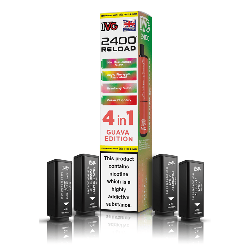 IVG 2400 4-in-1 Replacement Pods - Guava Edition (4-Pack)