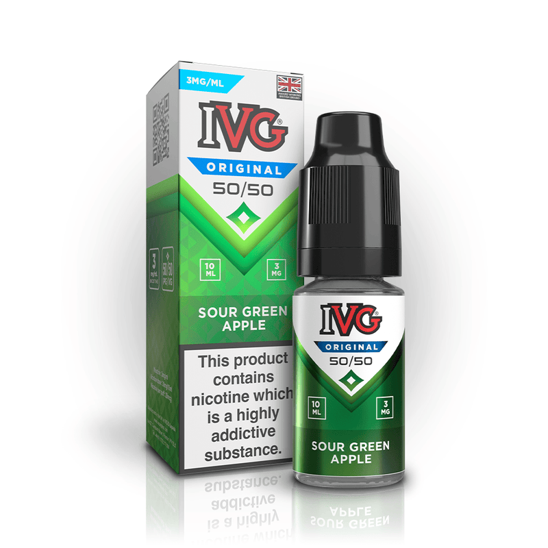 IVG Original 50/50 Sour Green Apple E-Liquid