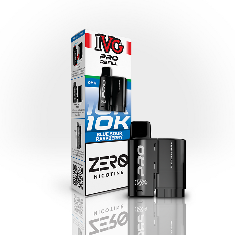 IVG PRO 10K Refill Pod - Blue Sour Raspberry (12ml)