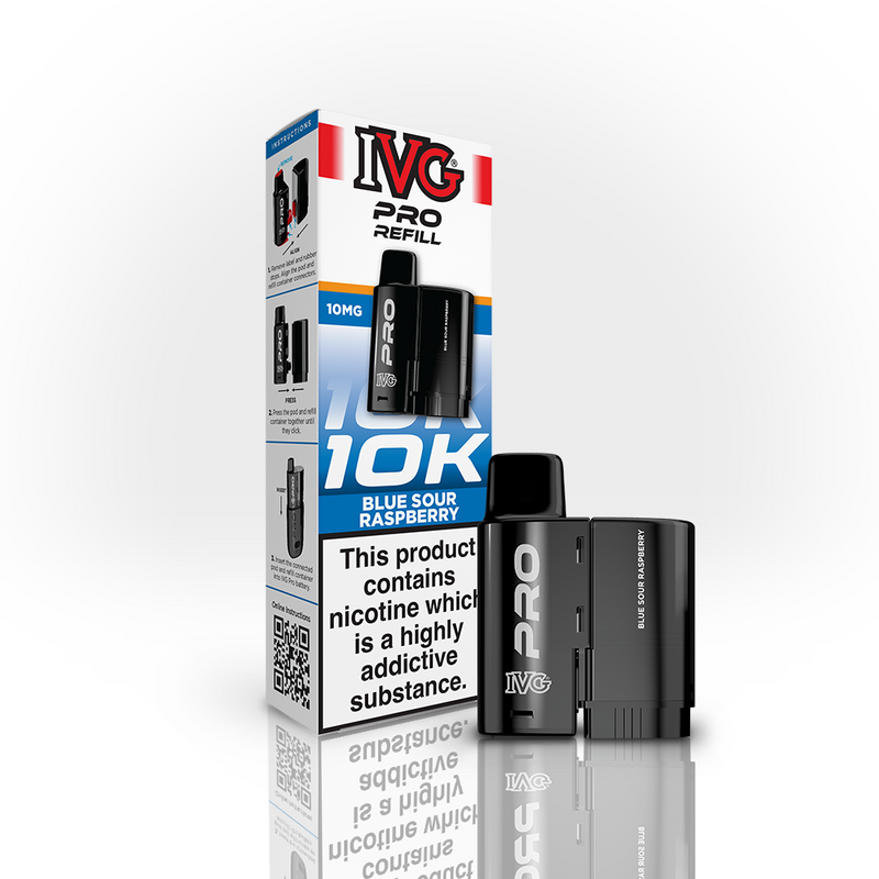 IVG PRO 10K Refill Pod - Blue Sour Raspberry (12ml)