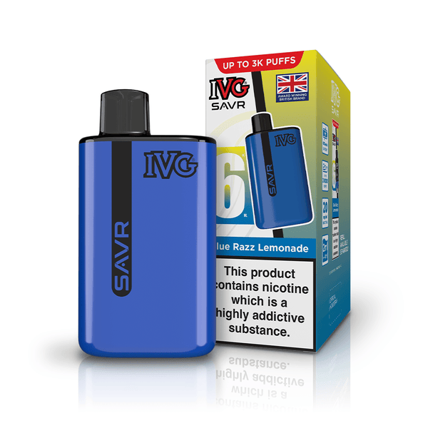 IVG SAVR Blue Razz Lemonade Vape Kit