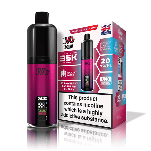 IVG XL35 Strawberry Raspberry Cherry Vape Kit