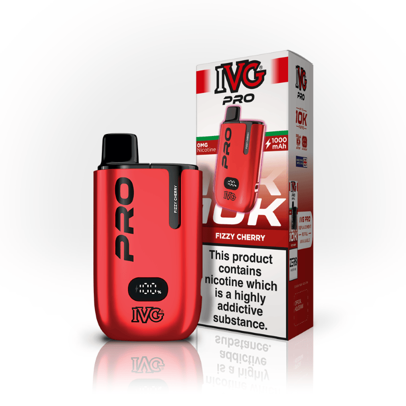 IVG PRO 10K Vape Kit - Fizzy Cherry