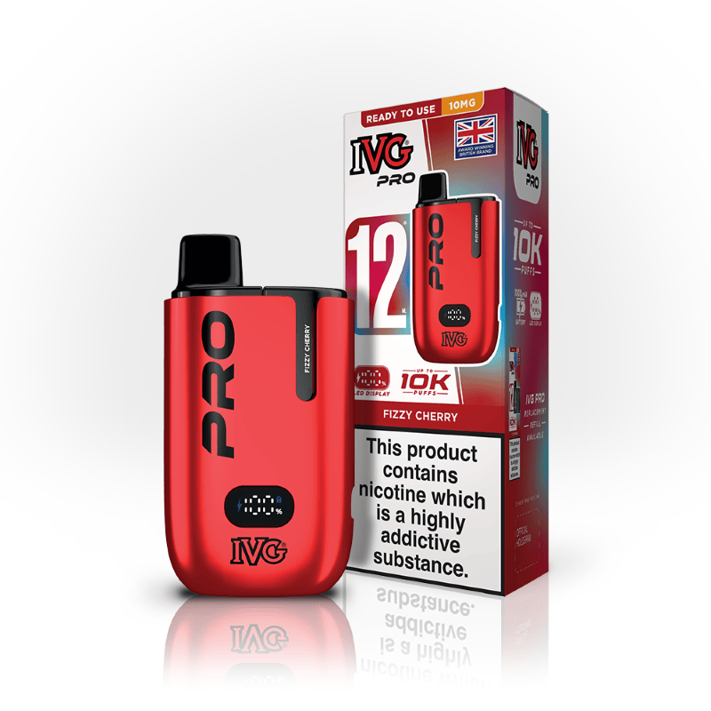 IVG PRO 10K Vape Kit - Fizzy Cherry