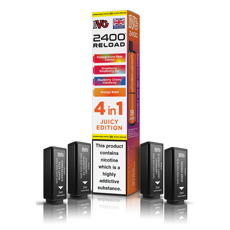 IVG 2400 4-in-1 Replacement Pods - Juicy Edition (4-Pack)