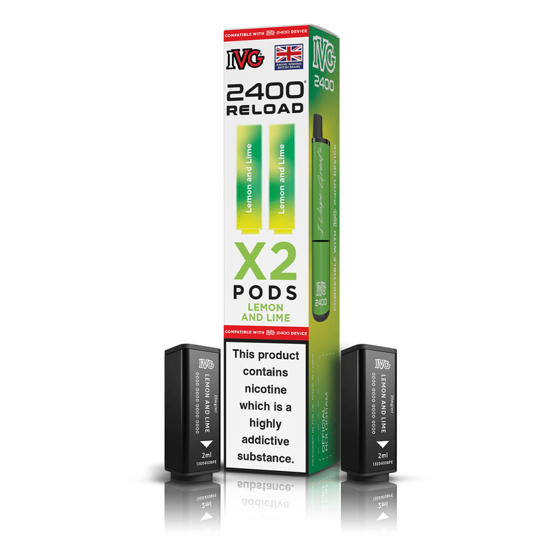 IVG 2400 Lemon Lime X2 Reload Pods