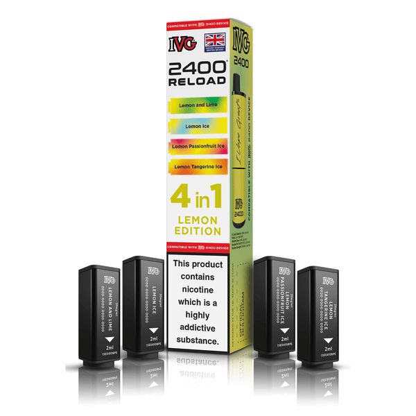 IVG 2400 4-in-1 Replacement Pods - Lemon Edition (4-Pack)