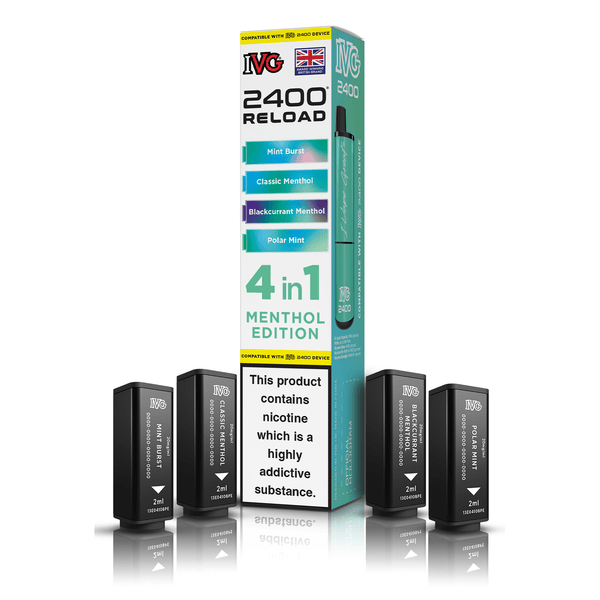 IVG 2400 Reload 4-in-1 Menthol Edition Pods