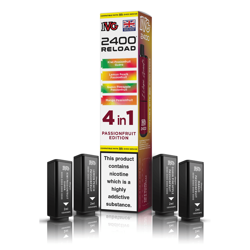 IVG 2400 4-in-1 Replacement Pods - Passionfruit Edition (4-Pack)