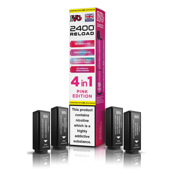 IVG 2400 4-in-1 Replacement Pods - Pink Edition (4-Pack)