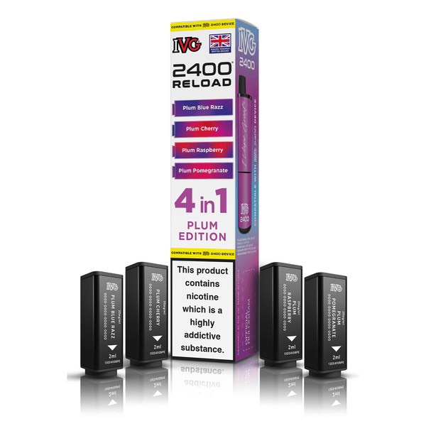 IVG 2400 4-in-1 Replacement Pods - Plum Edition (4-Pack)