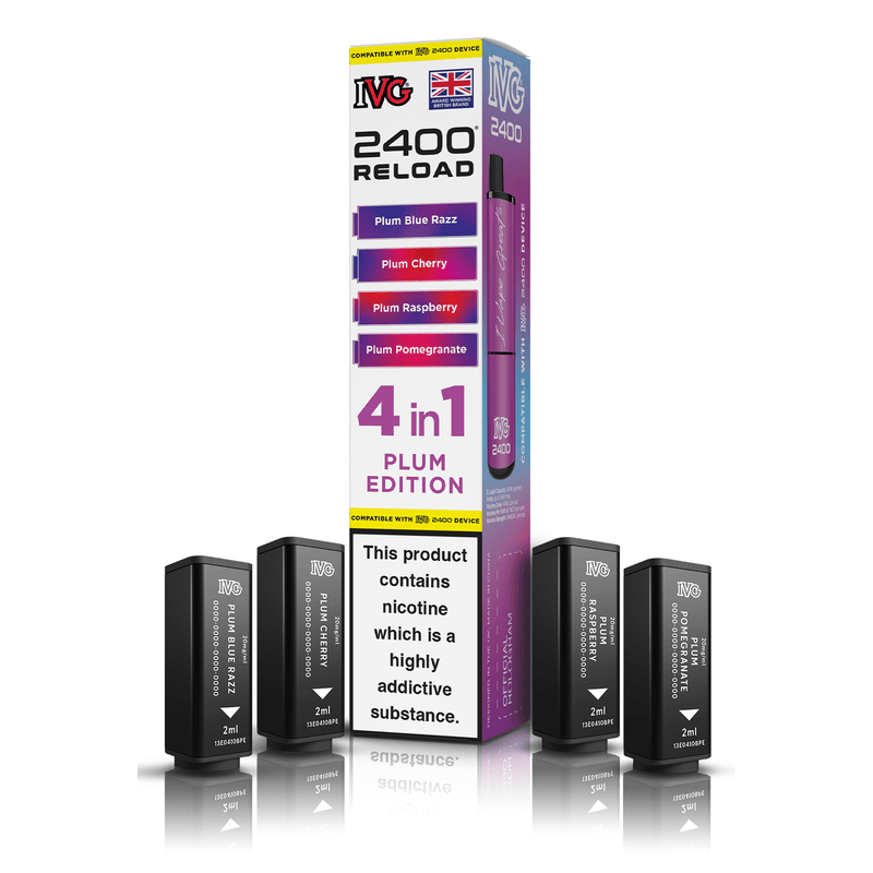 IVG 2400 4-in-1 Replacement Pods - Plum Edition (4-Pack)