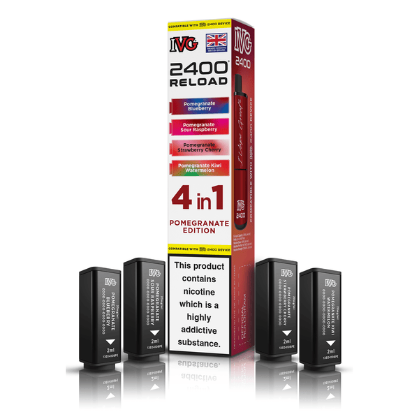 IVG 2400 4-in-1 Replacement Pods - Pomegranate Edition (4-Pack)