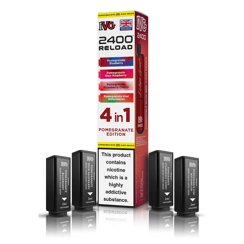 IVG 2400 4-in-1 Replacement Pods - Pomegranate Edition (4-Pack)