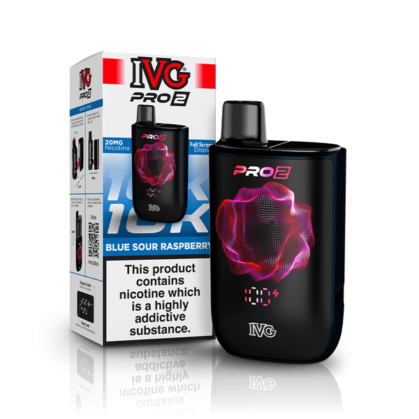 IVG PRO 10K Vape Kit - 2 Blue Sour Raspberry