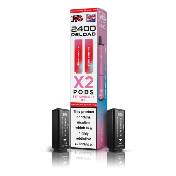 IVG 2400 Strawberry Ice X2 Reload Pods