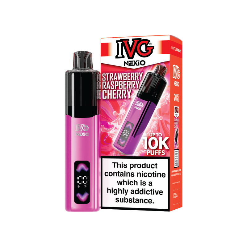 IVG NEXiO Strawberry Raspberry Cherry Vape Kit