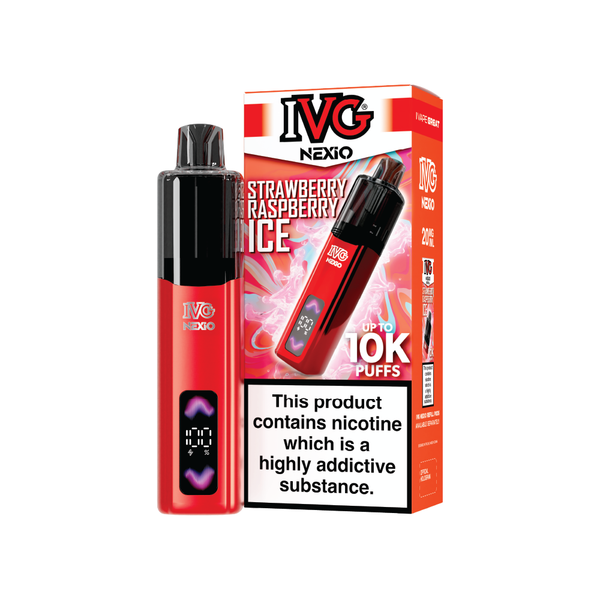 IVG NEXiO Strawberry Raspberry Ice Vape Kit
