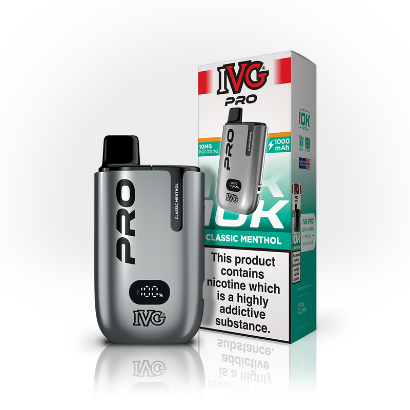 IVG PRO 10K Vape Kit - Classic Menthol