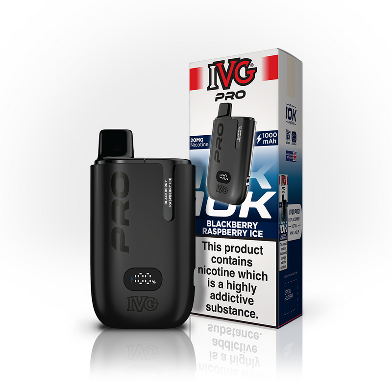 IVG PRO 10K Vape Kit - Blackberry Raspberry Ice
