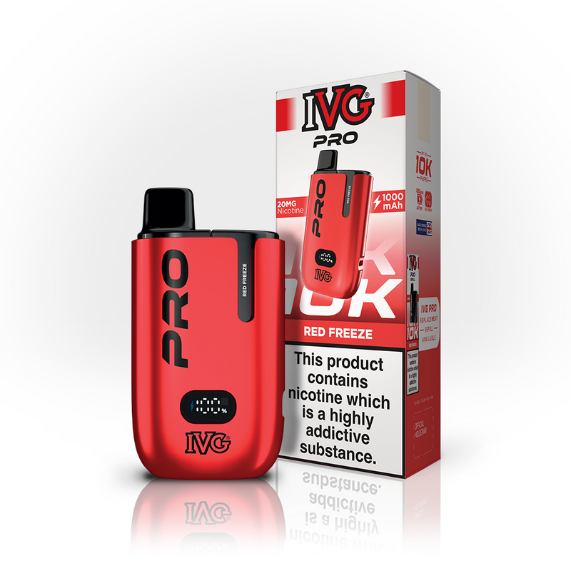 IVG PRO 10K Vape Kit - Red Freeze
