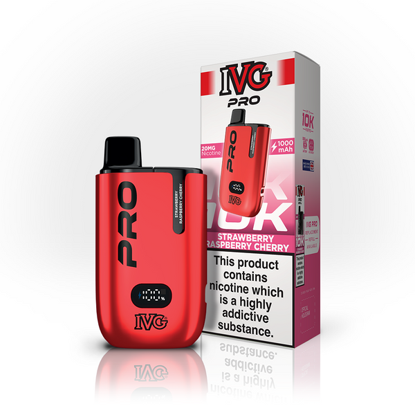 IVG PRO 10K Vape Kit - Strawberry Raspberry Cherry