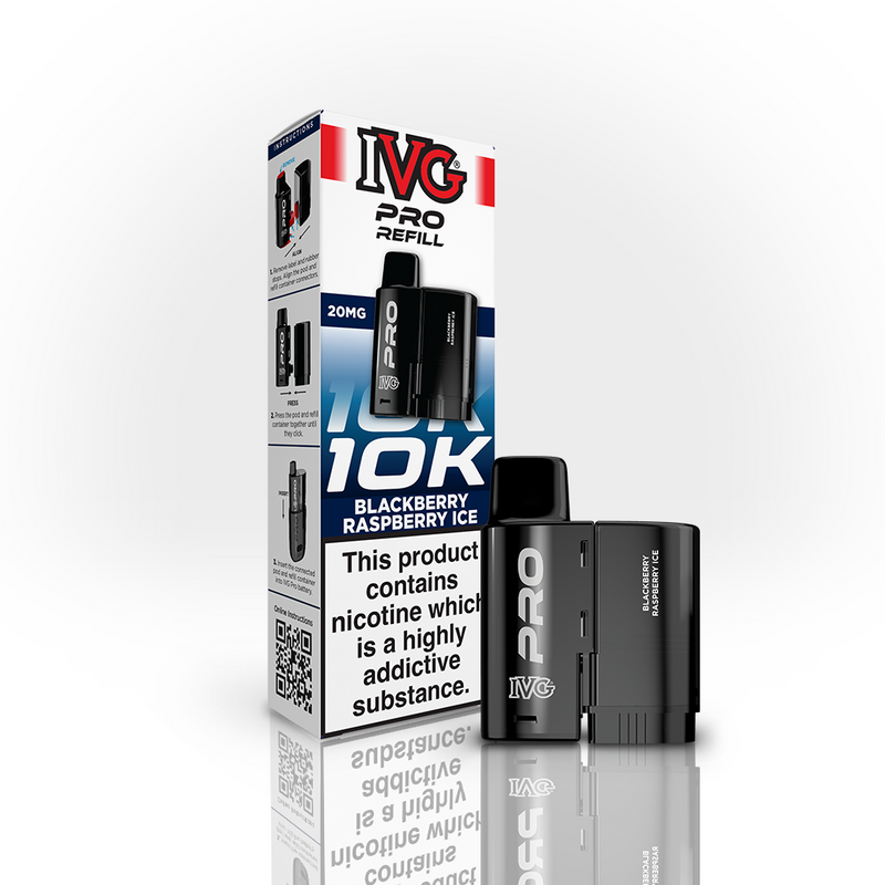 IVG PRO 10K Refill Pod - Blackberry Raspberry Ice (12ml)