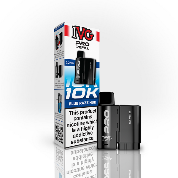 IVG PRO 10K Refill Pod - Blue Razz Hub (12ml)