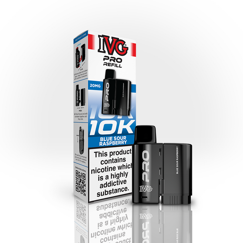 IVG PRO 10K Refill Pod - Blue Sour Raspberry (12ml)