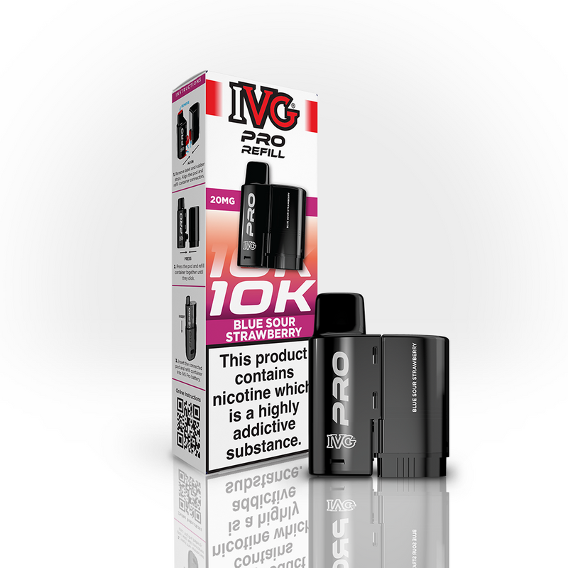 IVG PRO 10K Refill Pod - Blue Sour Strawberry (12ml)