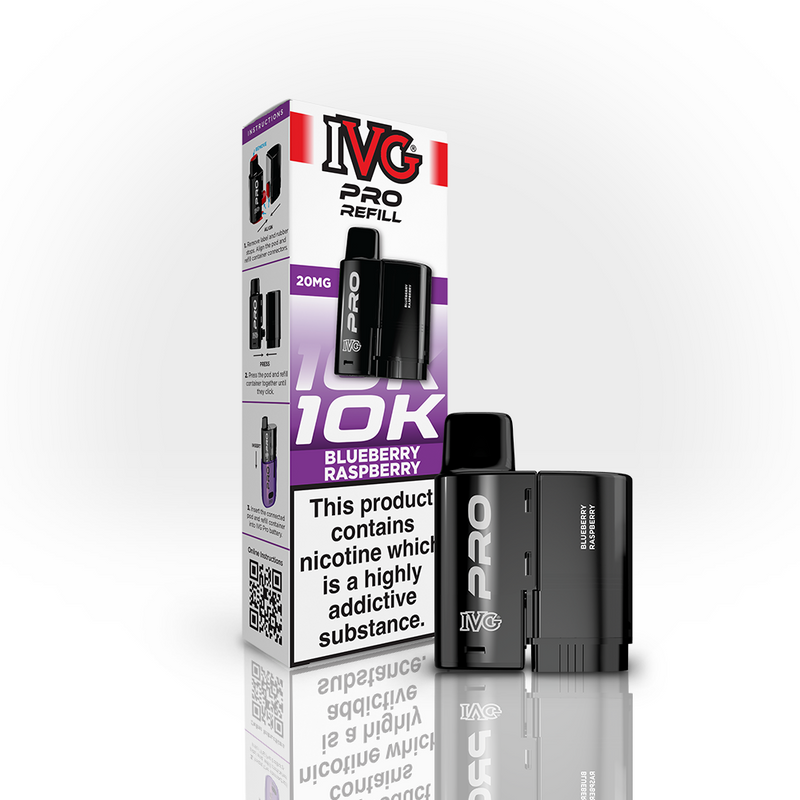 IVG PRO 10K Refill Pod - Blueberry Raspberry (12ml)
