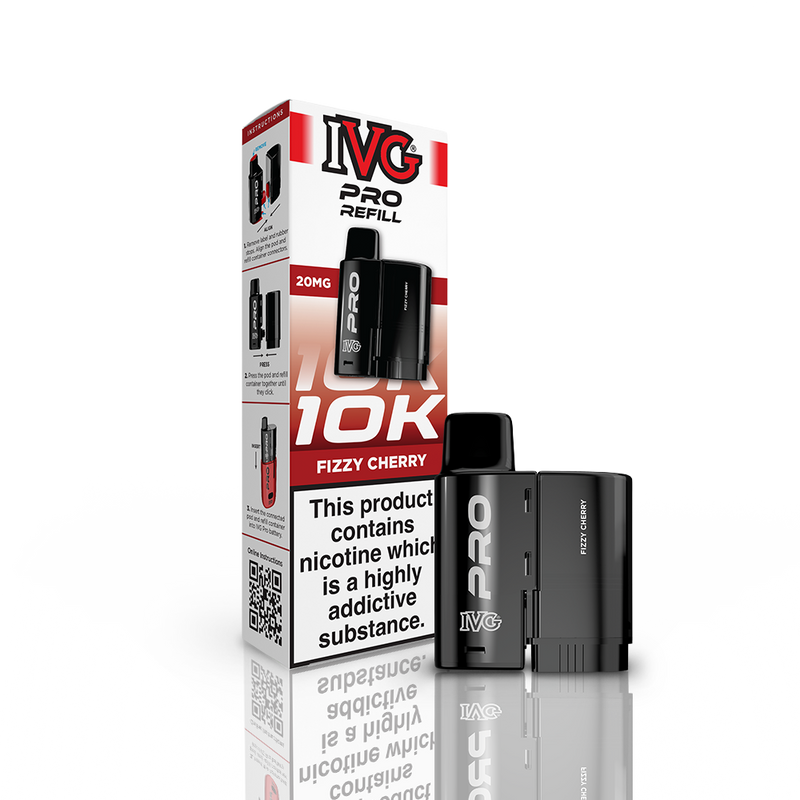 IVG PRO 10K Refill Pod - Fizzy Cherry (12ml)