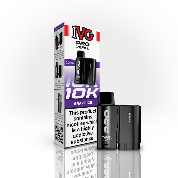 IVG PRO 10K Refill Pod - Grape Ice (12ml)