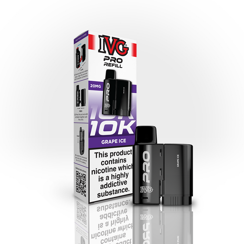 IVG PRO 10K Refill Pod - Grape Ice (12ml)