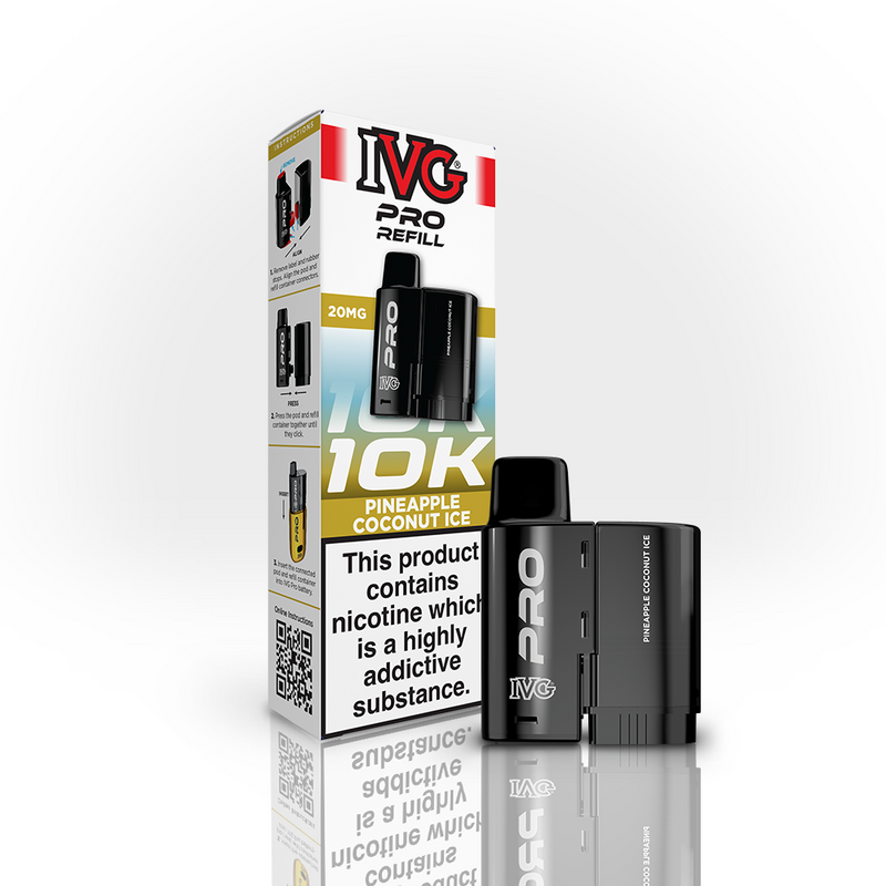 IVG PRO 10K Refill Pod - Pineapple Coconut Ice (12ml)