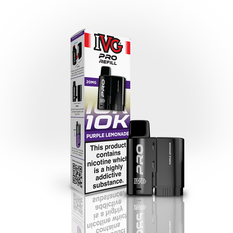 IVG PRO 10K Refill Pod - Purple Lemonade (12ml)