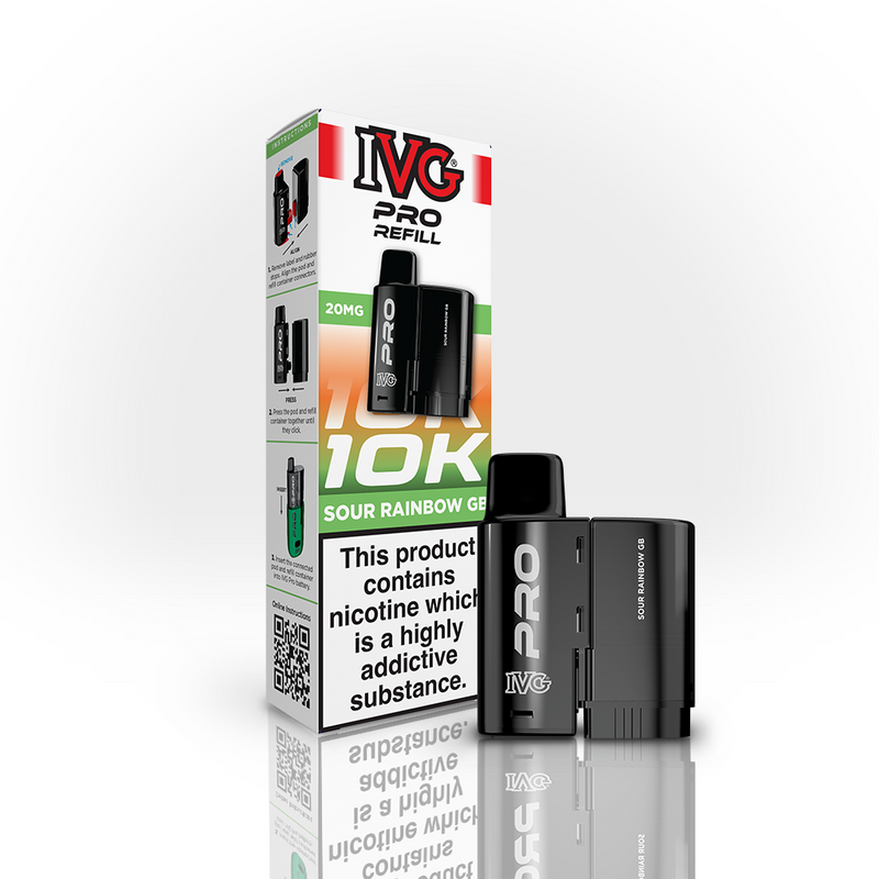 IVG PRO 10K Refill Pod - Sour Rainbow GB (12ml)