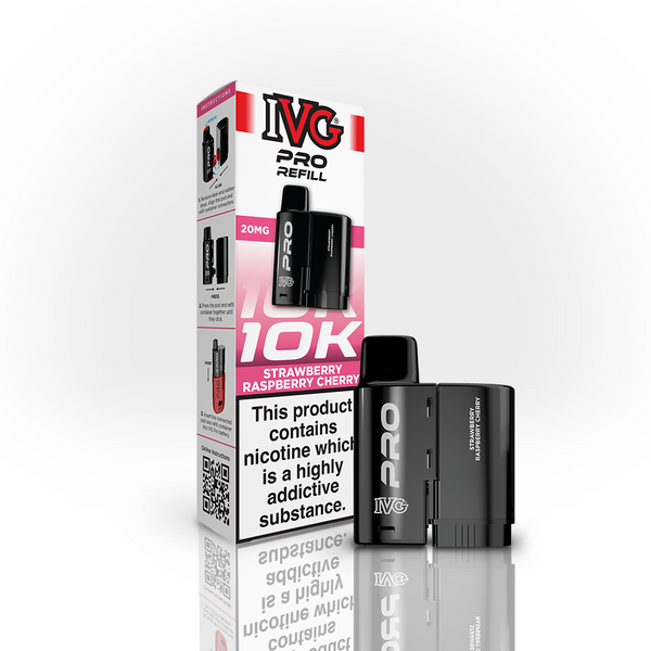 IVG PRO 10K Refill Pod - Strawberry Raspberry Cherry (12ml)